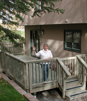 diy deck builder in Alaska choses bigfoot