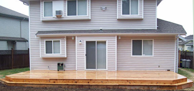 after Bigfoot - cedar deck